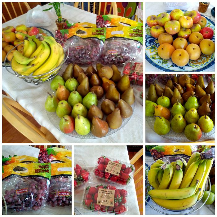 assorted organic fruits
